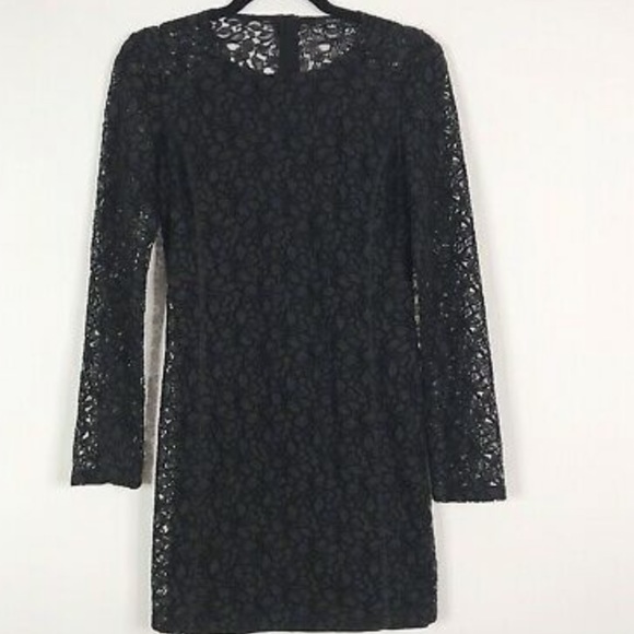 Aritzia Talula Black long sleeved lace dress - Picture 6 of 6